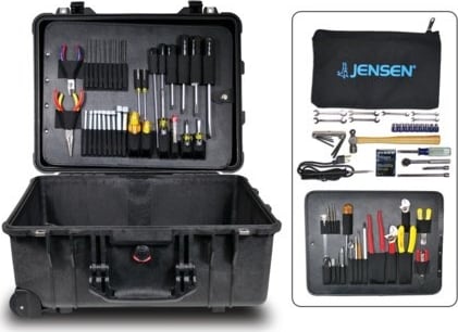 Jensen Tools JTK-17WPL - Electronics MRO Tool Kit, 9' Deep, Water Resistant Case w/Wheels