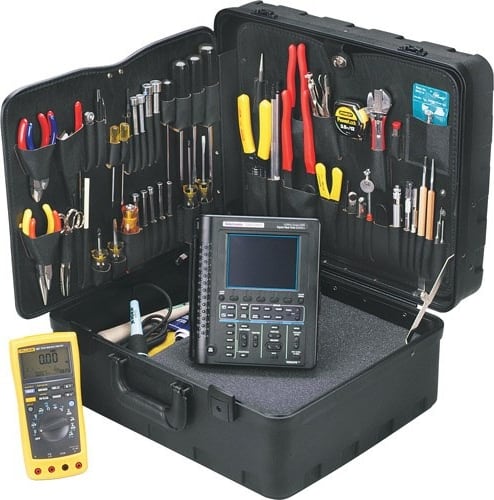 Jensen Tools JTK-87TEK4-R - Kit w/ Fluke 87-V Multimeter & Tek THS3014 Handheld Scope