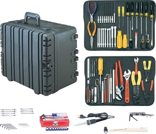 Jensen Tools JTK-17WW - Kit in 10' Roto-Rugged Wheeled Case