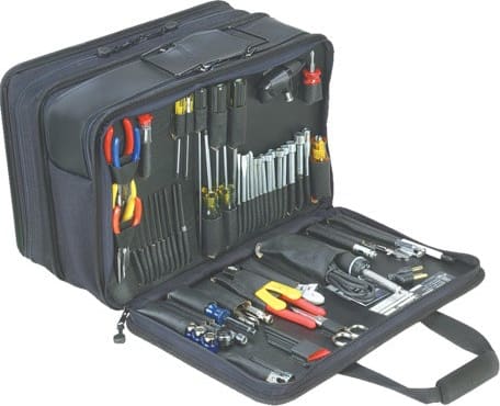 Jensen Tools JTK-19 - 3-Sided Toolkit, Triple Black Cordura