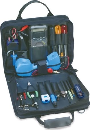 Jensen Tools JTK-44BLK - Telecom Installer's Kit in Single Black Cordura Case