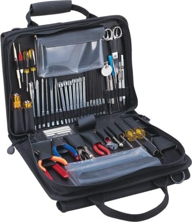 Jensen Tools JTK-49CBR - Workstation Tool Kit, Single-Sided Cordura Case, Black, 13-1/2' x 10' x 2-1/2'