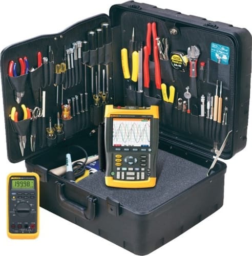 Jensen Tools JTK-87FLK7 - Kit w/ Fluke 190-202 Scopemeter & 87-V