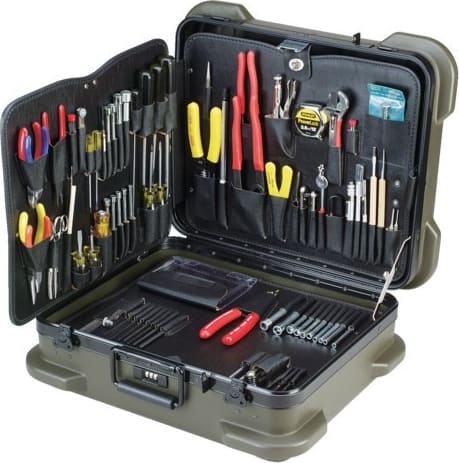 Jensen Tools JTK-87RIM - Inch/Metric Kit in Rugged Duty Poly Case