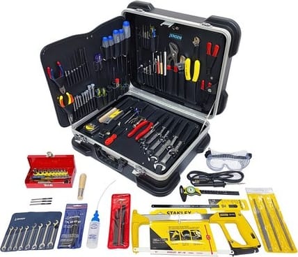 Jensen Tools JTK-93 - Inch Electro-Mech. Service Kit in Heavy-Duty Poly Case