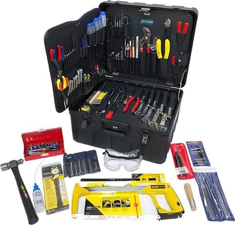 Jensen Tools JTK-93MME - Metric Tool Kit in Xtra-Rugged Rota Tough Case w/ 220V Solder Iron