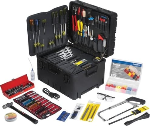 Jensen Tools JTK-97RLC - Kit in Roto-Rugged Wheeled Recessed Latch Case