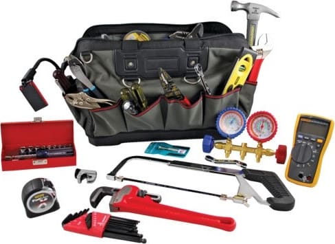 Jensen Tools JTK-1005C - HVAC Tool Kit in Open Mouth Bag