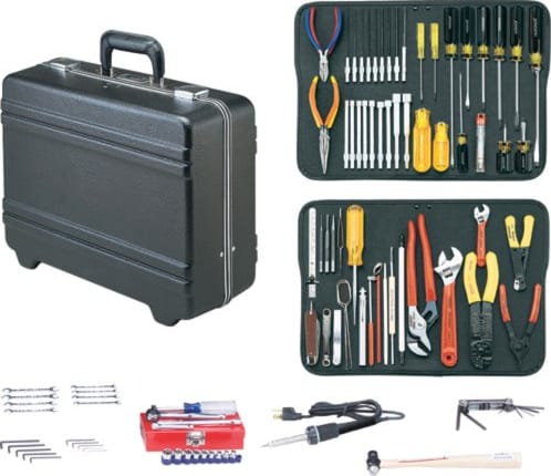 Jensen Tools JTK-17P - Electronics MRO Tool Kit, 4.75' Deep, Regular Lightweight Poly Case