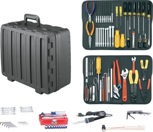 Jensen Tools JTK-17RT - Electronics MRO Tool Kit, 6' Deep, Regular Rota-Tough Case