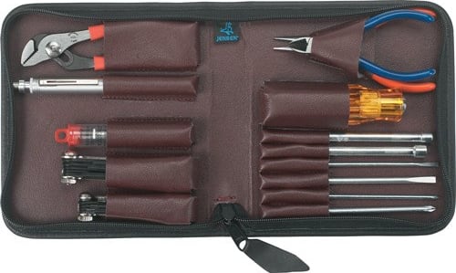 Jensen Tools JTK-3300 - Black Leather 'Briefcase' Kit