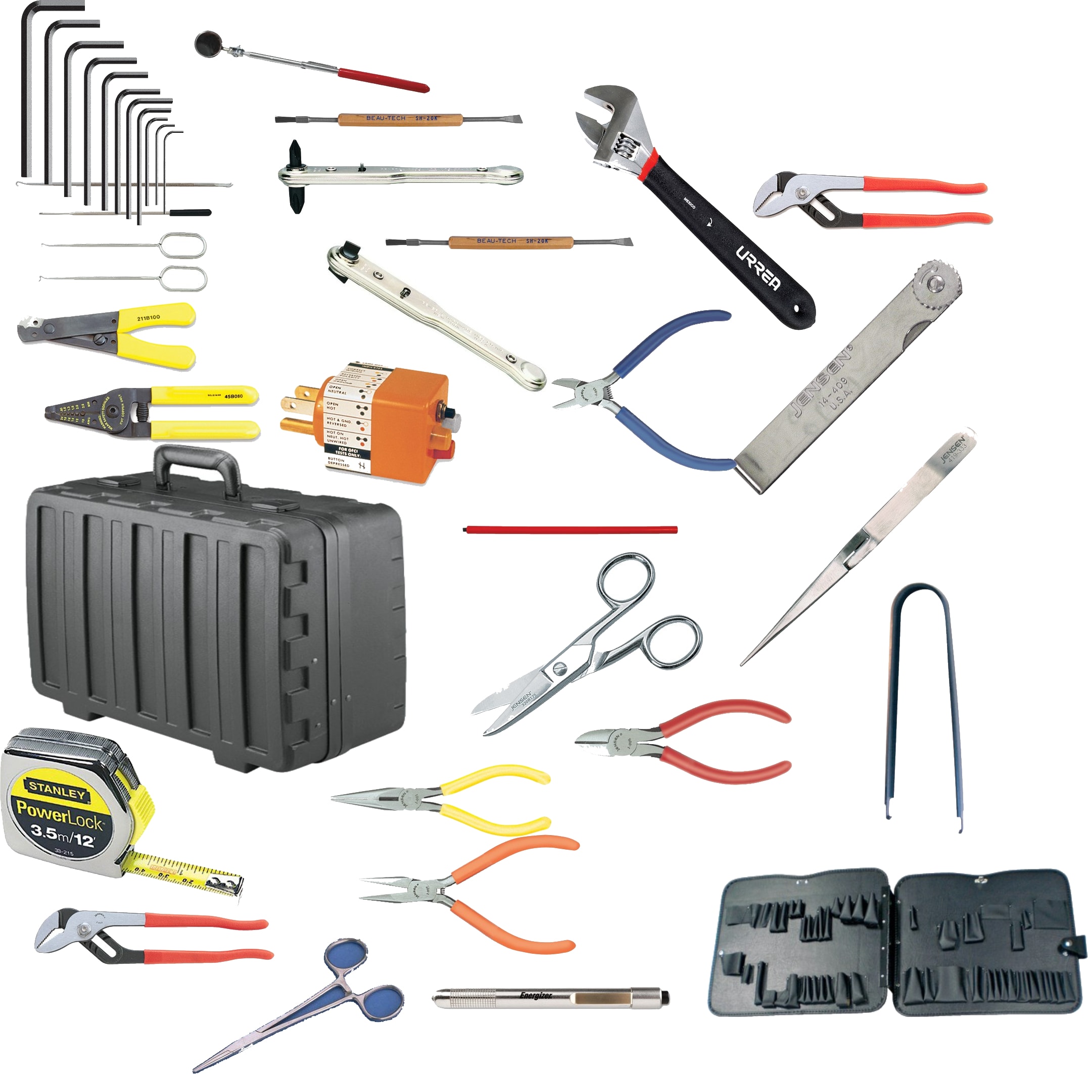 Jensen Tools JTK-87DRT - Kit in Deep Rota-Tough Case