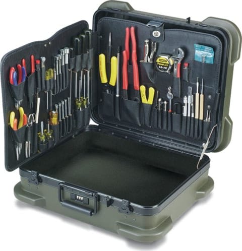 Jensen Tools JTK-87R - Kit in Olive Rugged Duty Case