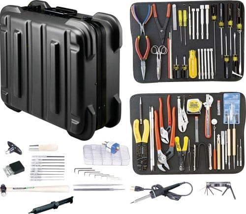 Jensen Tools JTK-87RB - Kit in Black Rugged Duty Case