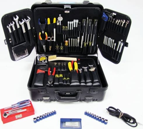Jensen Tools JTK-88S - Inch/MM Electro-Mechanical Kit in Black Super Tough Case