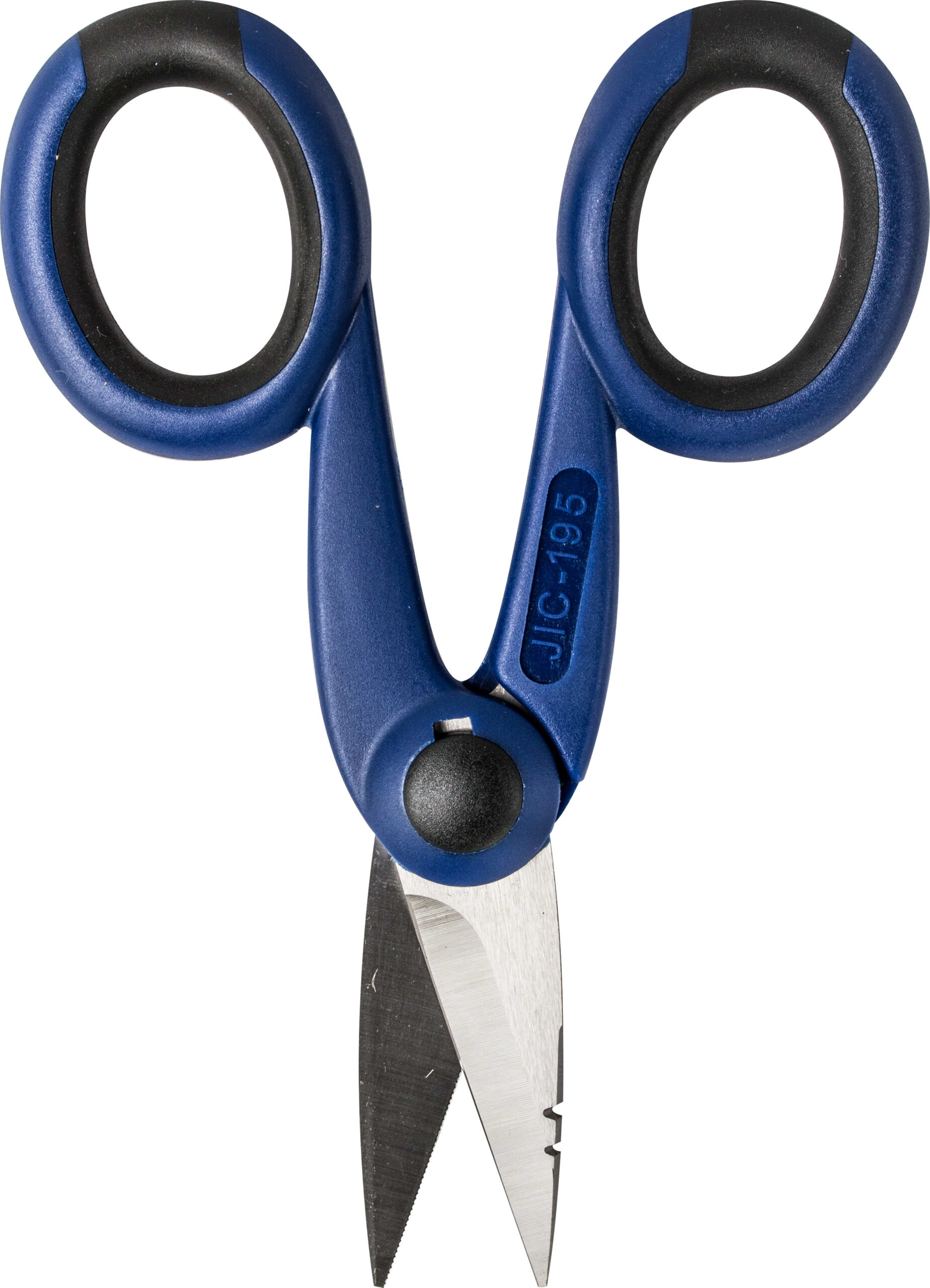 Jonard JIC-195 - Communication Scissor, 5' L, SS, Nylon And Santoprene, For Cutting Cables, Blue