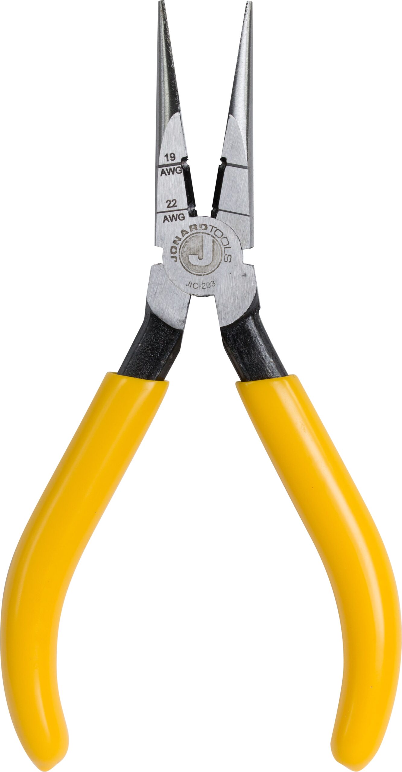 Jonard JIC-203 - Switchboard Pliers, 6 7/8' OAL, Long Nose, 19 And 22 AWG, Side-Cut, Vanadium Steel