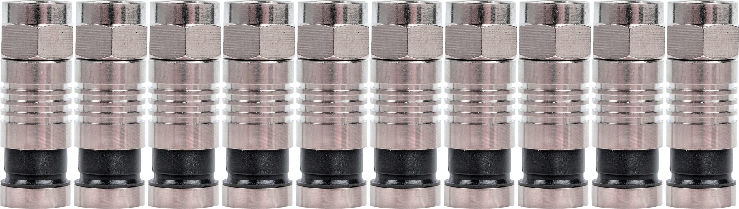 Jonard RG6-10 RG6 Connectors, 10/Pack