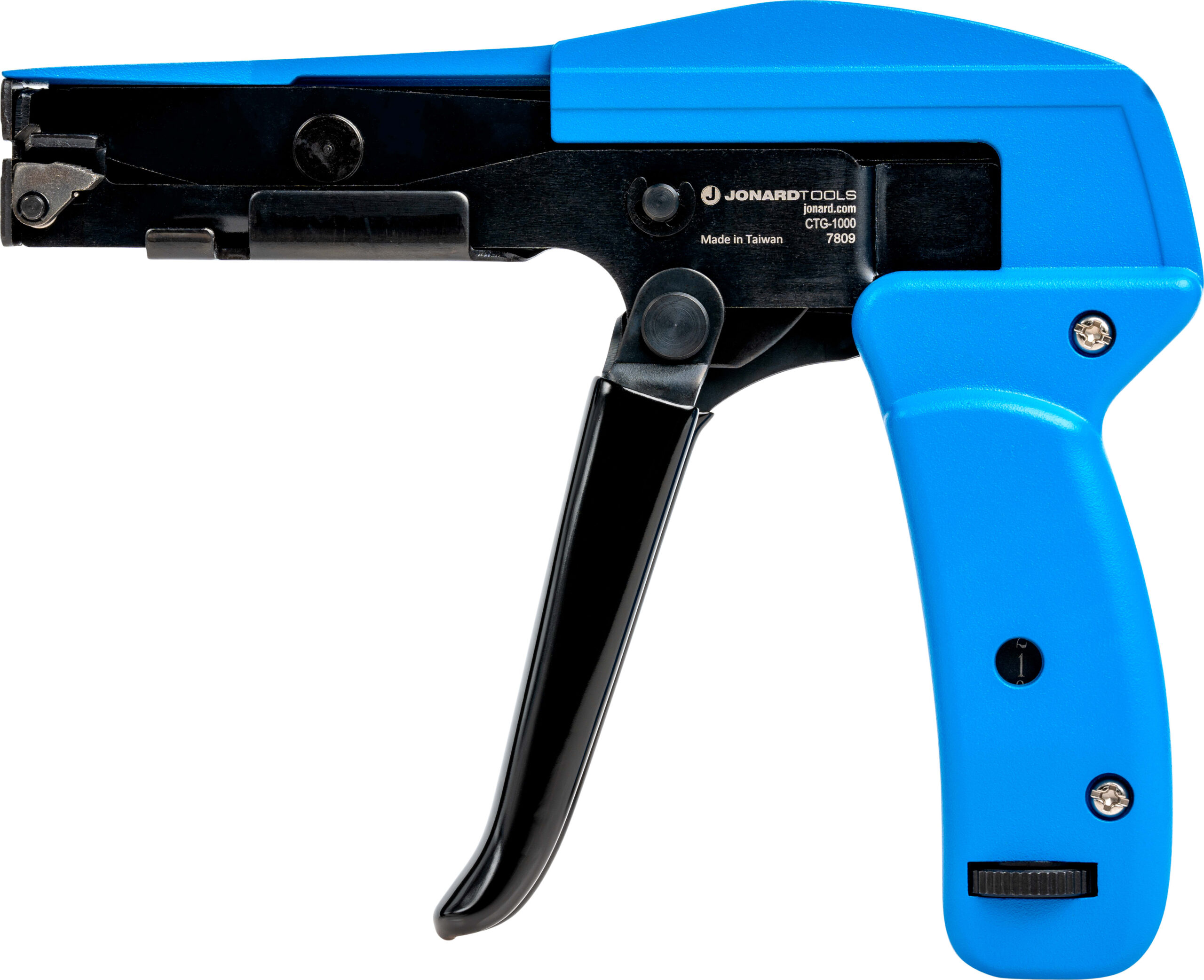 Jonard CTG-1000 - Heavy Duty Cable Tie Gun, Blue, 3/16'