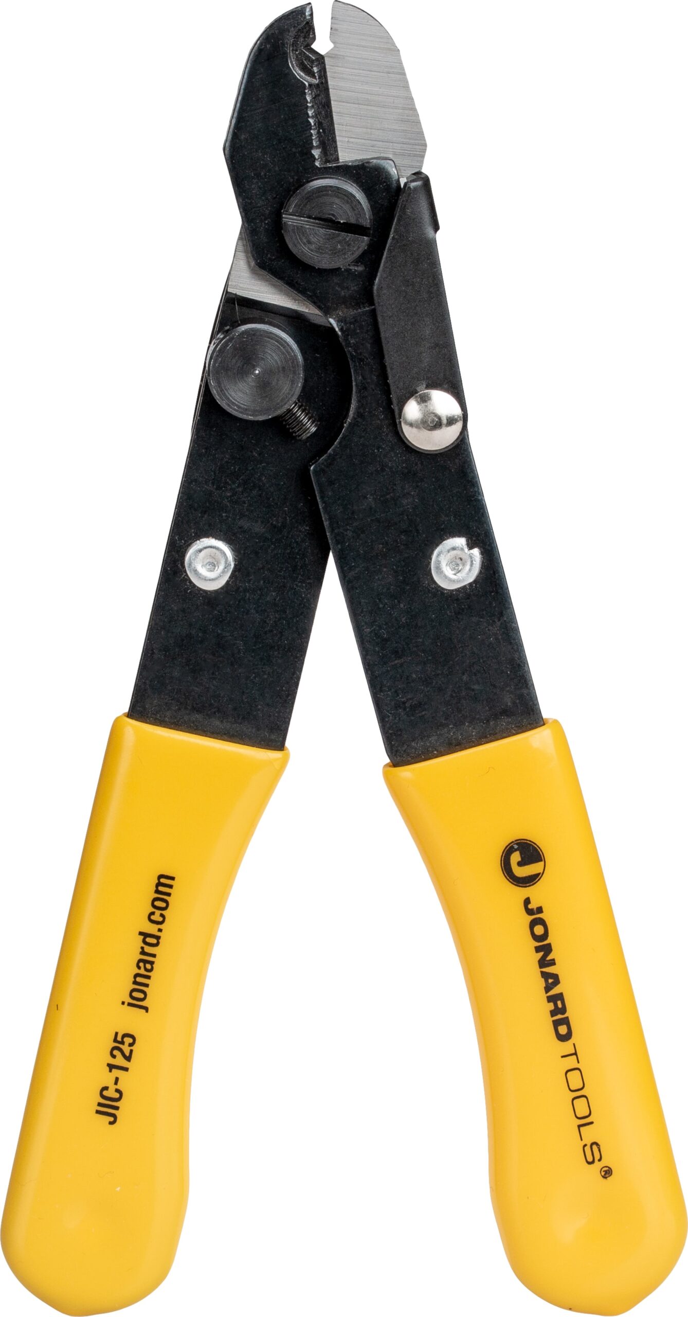 Jonard Tools JIC-125 - Fiber Optic Stripper, TPR Thermoplastic Rubber (Handle Grip), 5-3/16' OAL