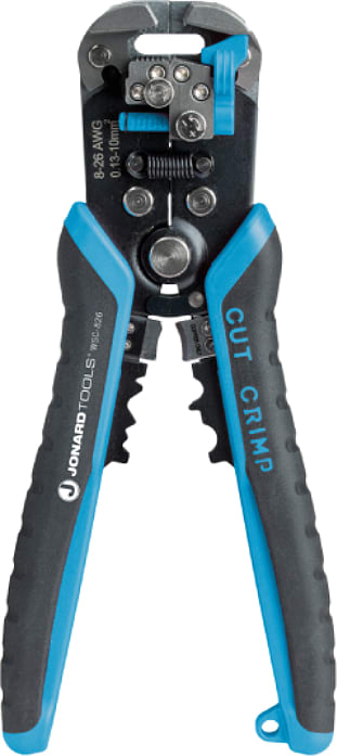 Jonard WSC-826 - Wire Stripper & Crimper, 8 AWG-26 AWG