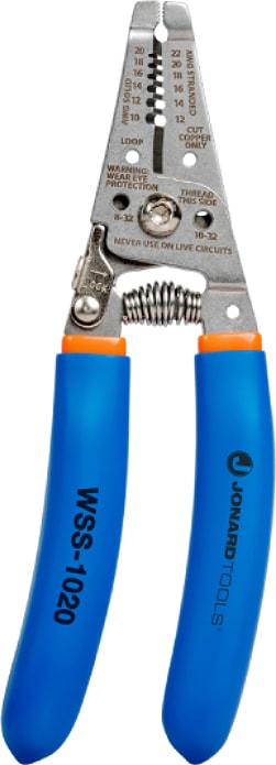 Jonard WSS-1020 - Stainless Steel Curved Wire Stripper, 10-20 AWG