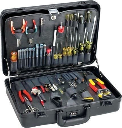 Jensen Tools JTK-2001S - Technician's Service Kit w/Slimline Poly Attache Case