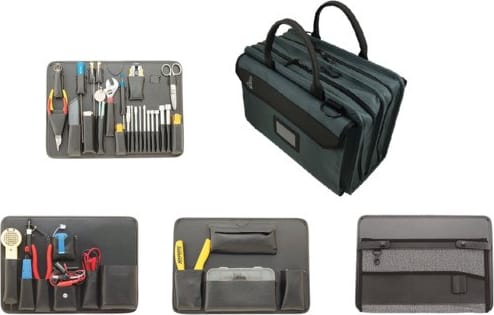 Jensen Tools JTK - 4400W - Deluxe Telecom Installation Kit in Double Gray Ballistic Case