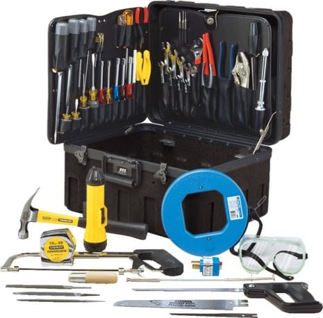Jensen Tools JTK-51 - Master Telecom Installer's Kit in X-tra Rugged Rota-Tough Case