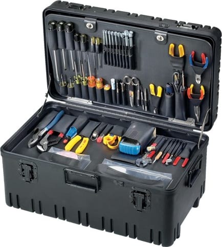 Jensen Tools JTK-53LW - Deluxe Communications Kit in Roto-Rugged Wheeled Case