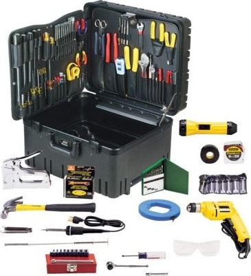 Jensen Tools JTK-53WW - Deluxe Communications Kit in Roto-Rugged Wheeled Case