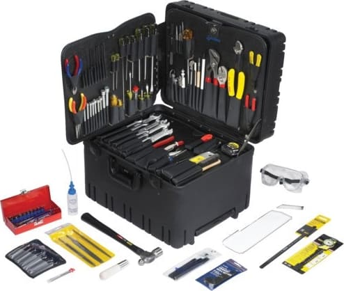 Jensen Tools JTK-93WW - Inch Electro-Mech. Service Kit in Roto-Rugged Wheeled Case
