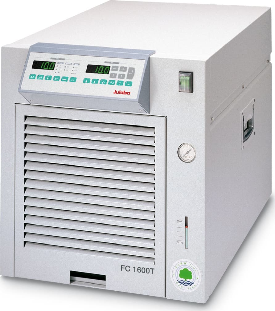 Julabo FC1600T - Compact Recirculating Cooler with Pump, -15 to +80 deg C, 1.42 kW Cooling Power at +20 deg C, 230V/60 Hz