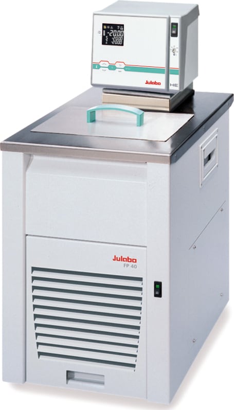 Julabo FP40-HE - Refrigerated/Heating Circulator, -40...+200 deg C, 0.68 kW Cooling Power at 20 deg C, 2kW Heating, 16L Bath Volume, 230VAC/60Hz