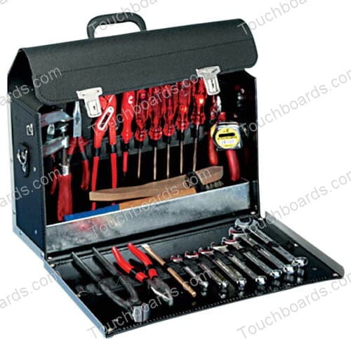 B&W jupiter Black Genuine Leather Tool Bag with Anodized Aluminium Profiles