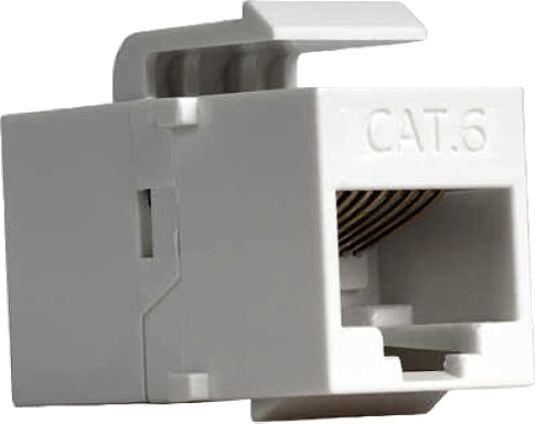 Jonard K-6EC/5 - Wall Coupler, Ethernet, CAT6, 5/Pkg, Keystone Jacks Series