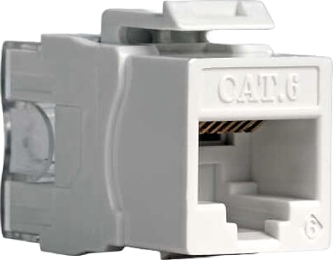 Jonard K-6EJ/25 - Jack, Ethernet, CAT6, RJ45, White, 25/Pkg, Keystone Jacks Series