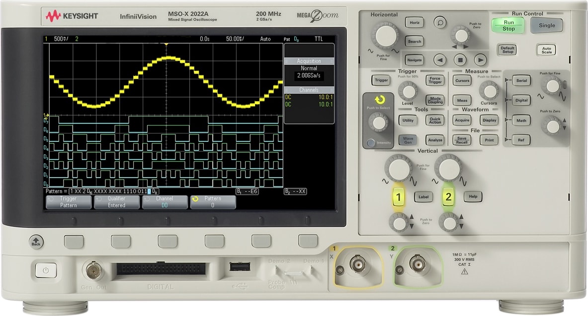 Keysight DSOX2002A - Digital Oscilloscope (70 MHz / 2 Channel)