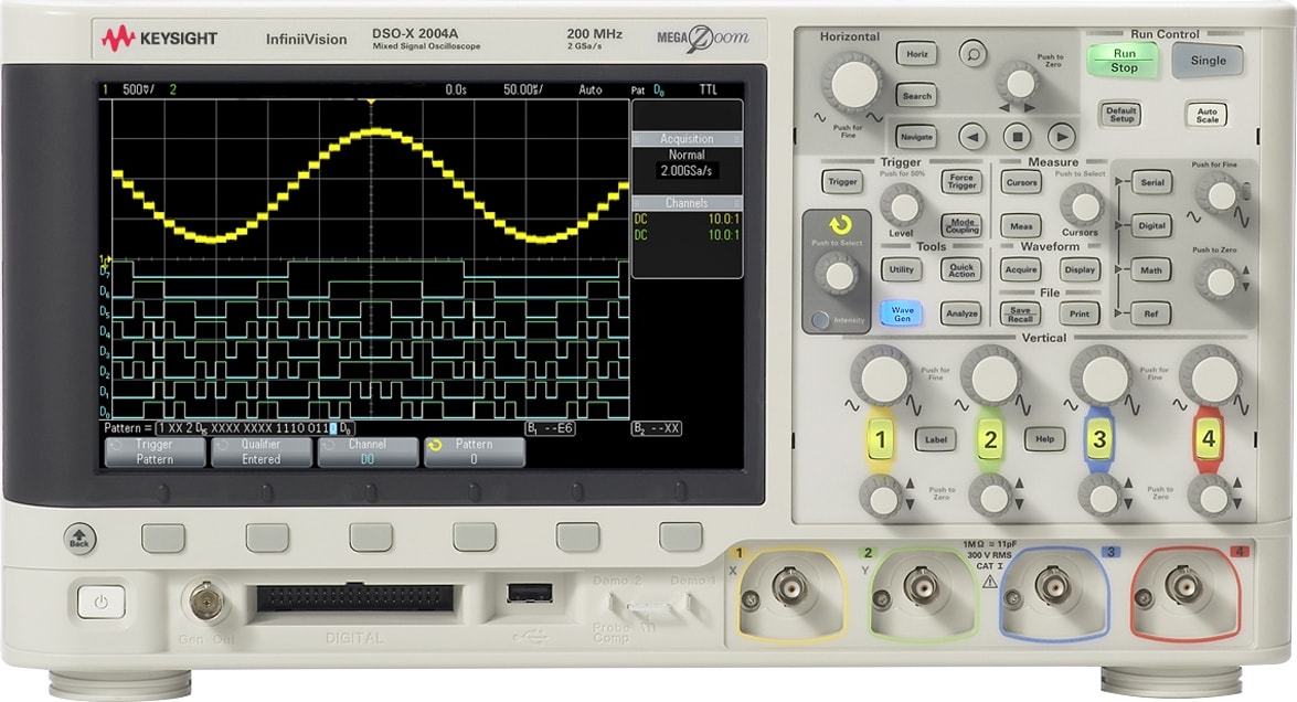 Keysight DSOX2004A - Digital Oscilloscope (70 MHz / 4 Channel)