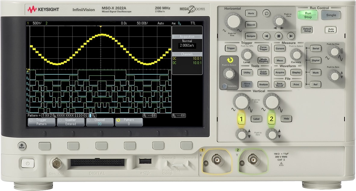 Keysight DSOX2012A - Digital Oscilloscope (100 MHz / 2 Channel)