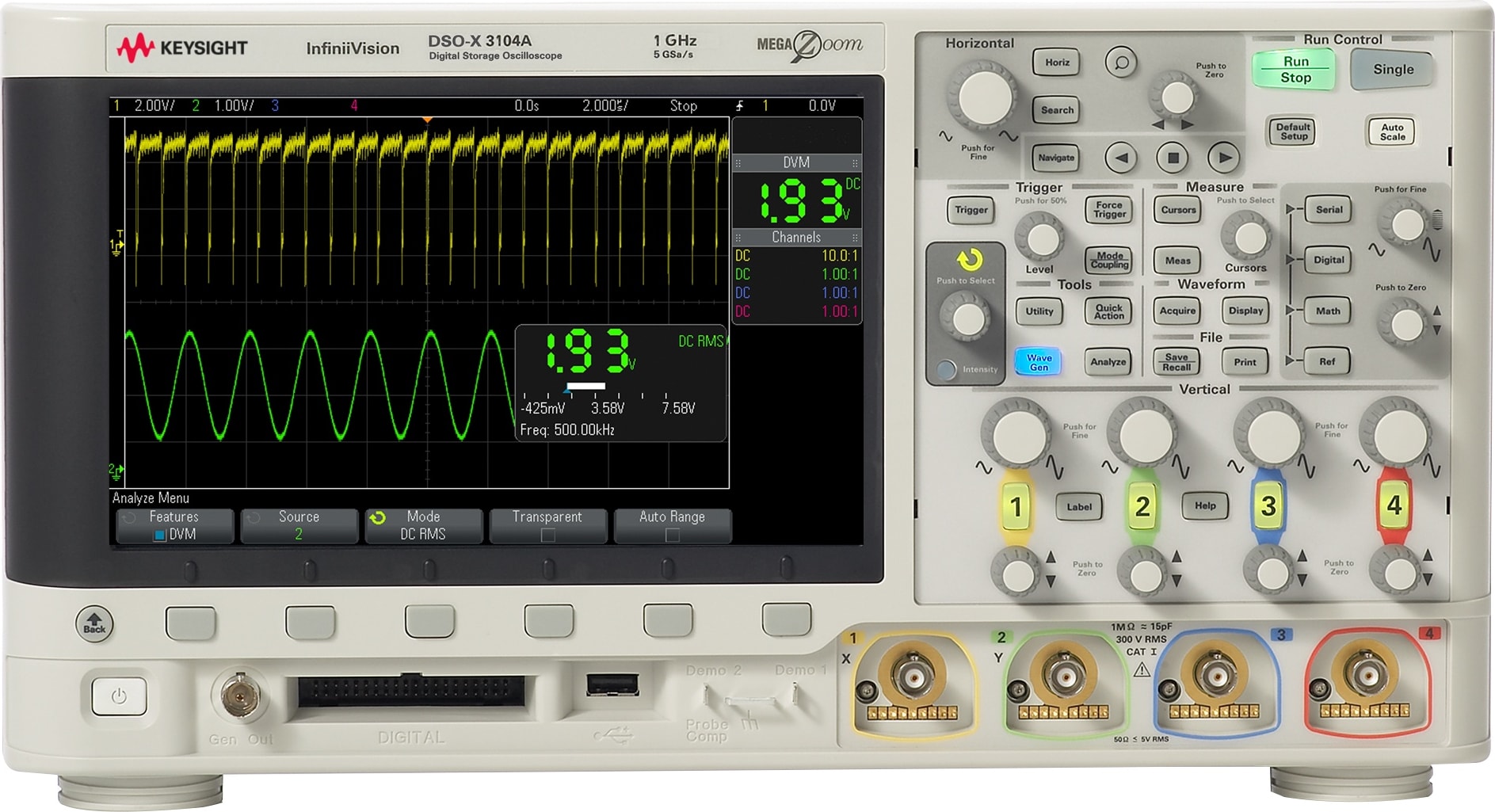 Keysight DSOX3104A - Digital Oscilloscope (1 GHz / 4 Channels)