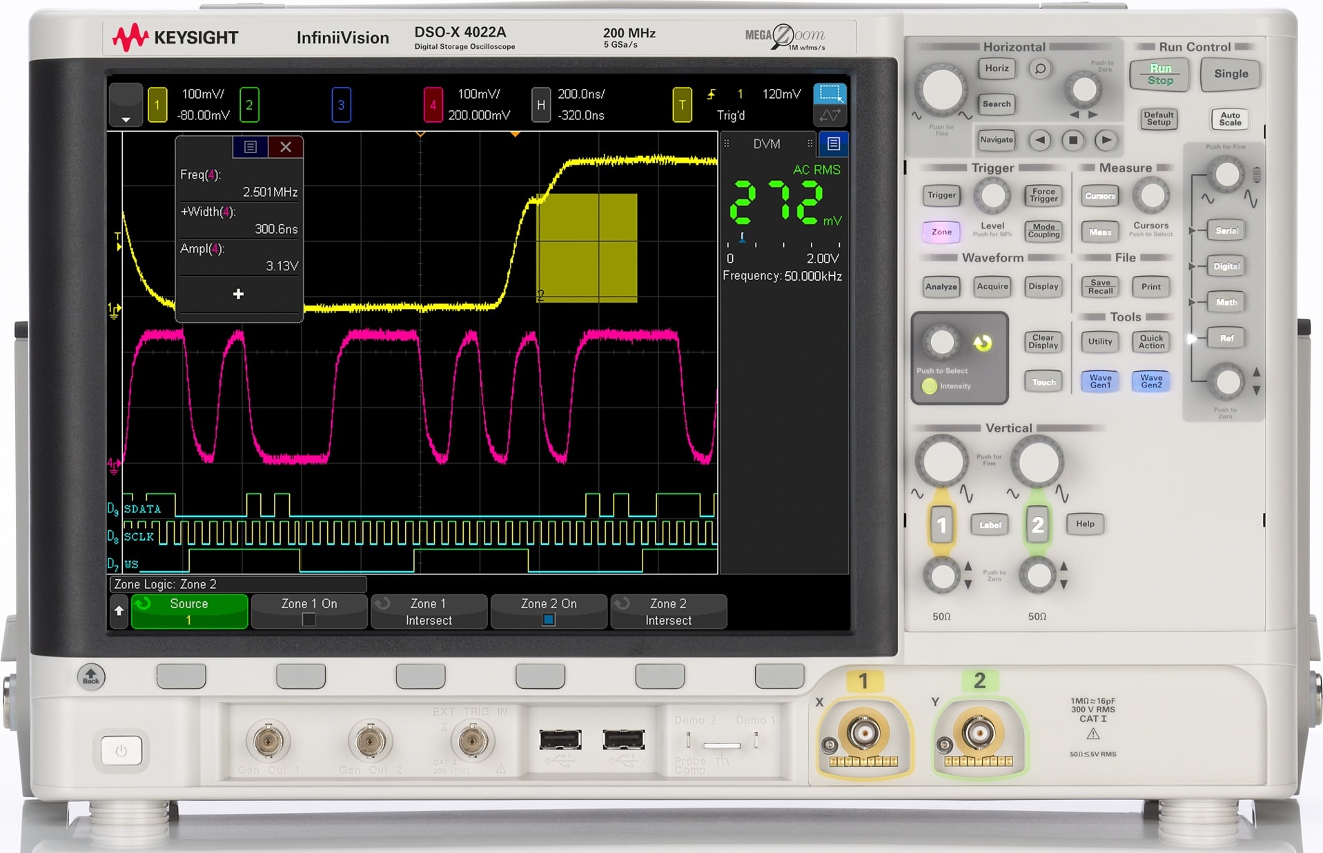 Keysight DSOX4022A - Digital Oscilloscope (200 MHz / 2 Channels)