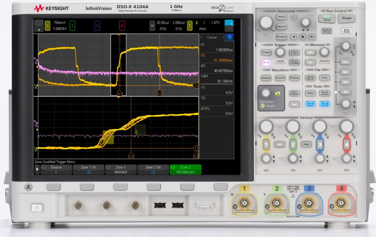Keysight DSOX4104A - Digital Oscilloscope (1 GHz / 4 Channels)