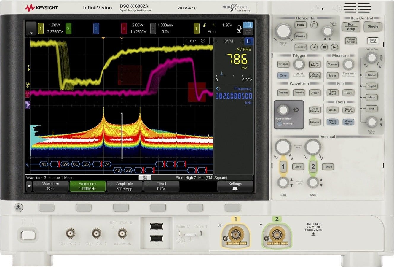Keysight DSOX6002A - Digital Oscilloscope (1 GHz / 2 Channels), Upgradeable to 6 GHz with Option