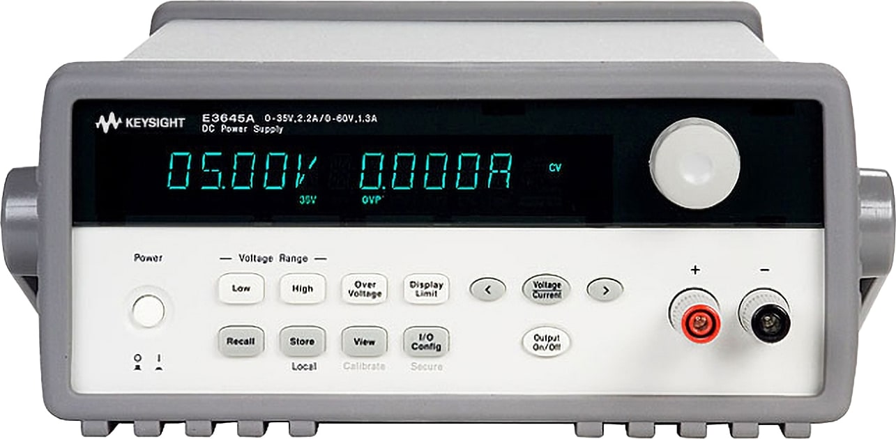 Keysight E3645A - 80W Single Output Dual Range Power Supply 0-35V/2.2A or 0-60V/1.3A, GPIB, RS-232