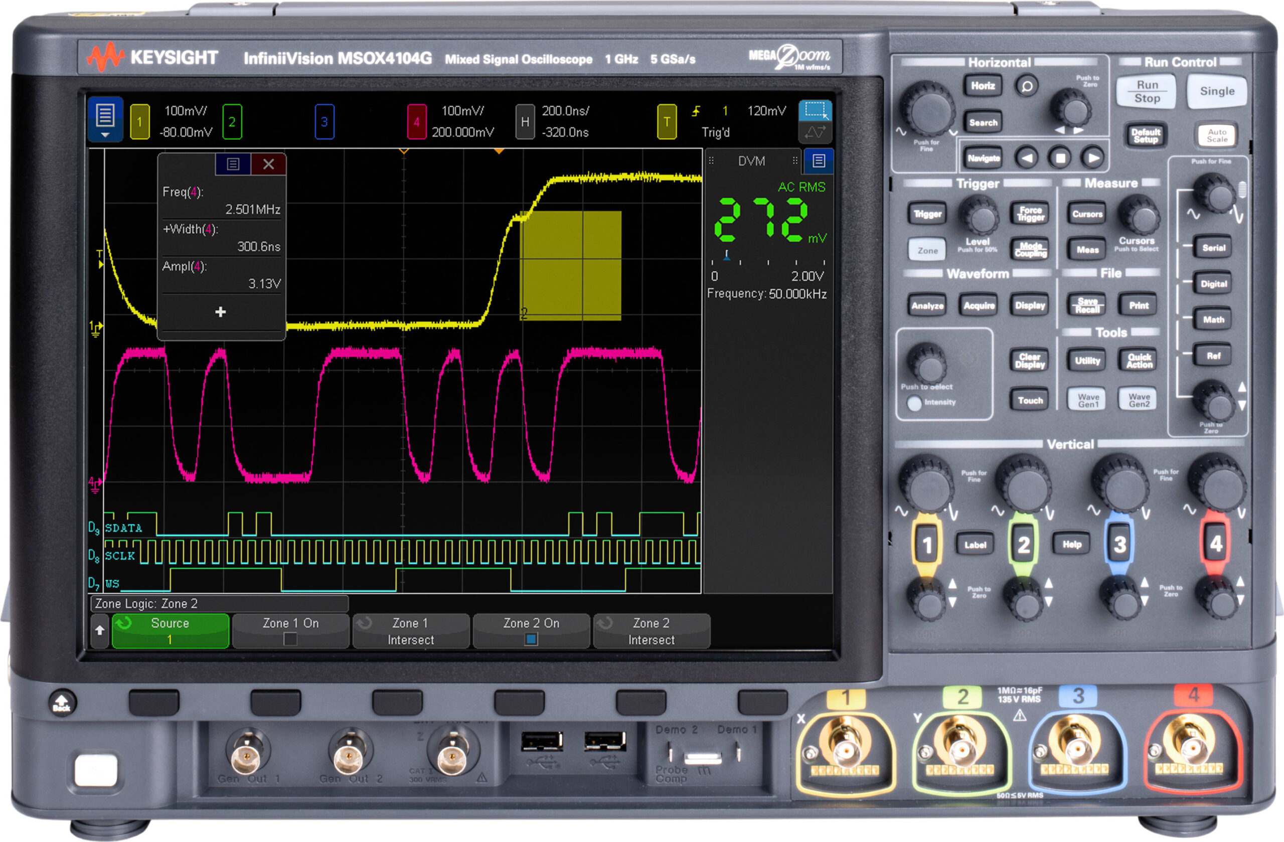 Keysight DSOX4154G - InfiniiVision 4000G X-Series Digital Oscilloscope (4 Channel / 1.5 GHz)