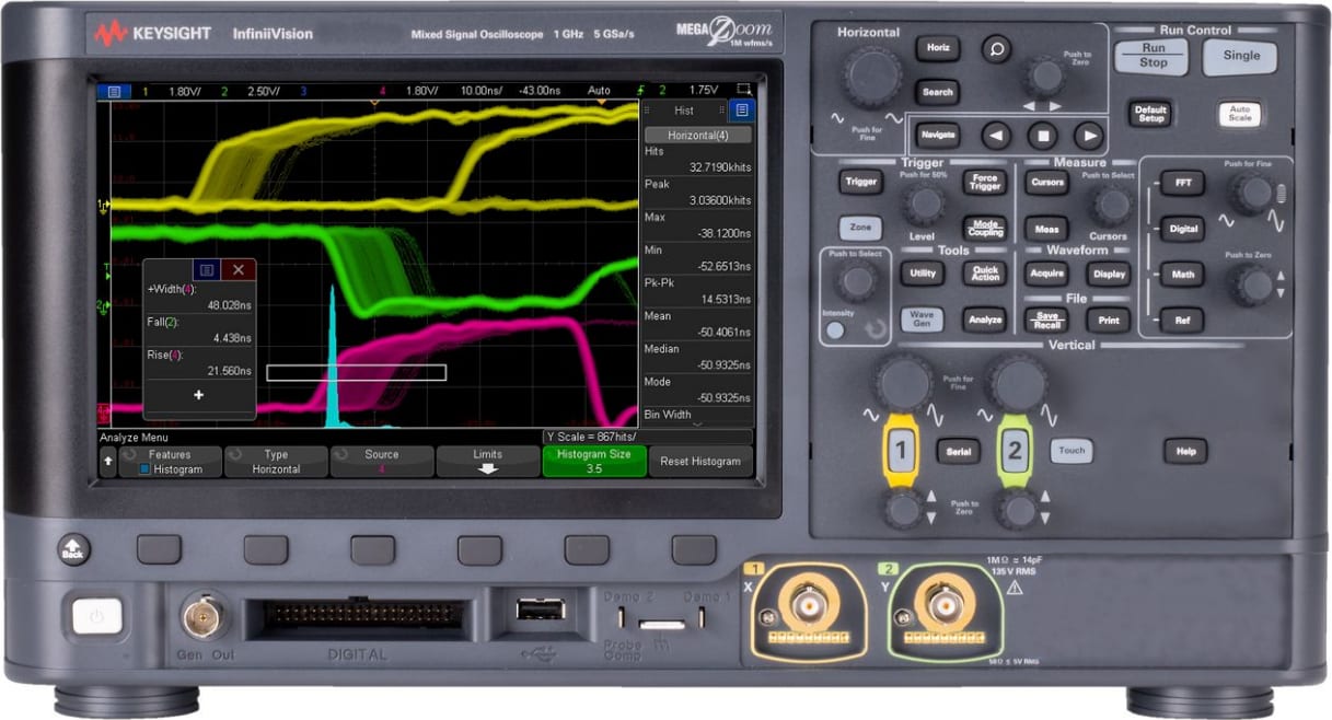 Keysight DSOX3012G - Digital Oscilloscope (100 MHz / 2 Channels)