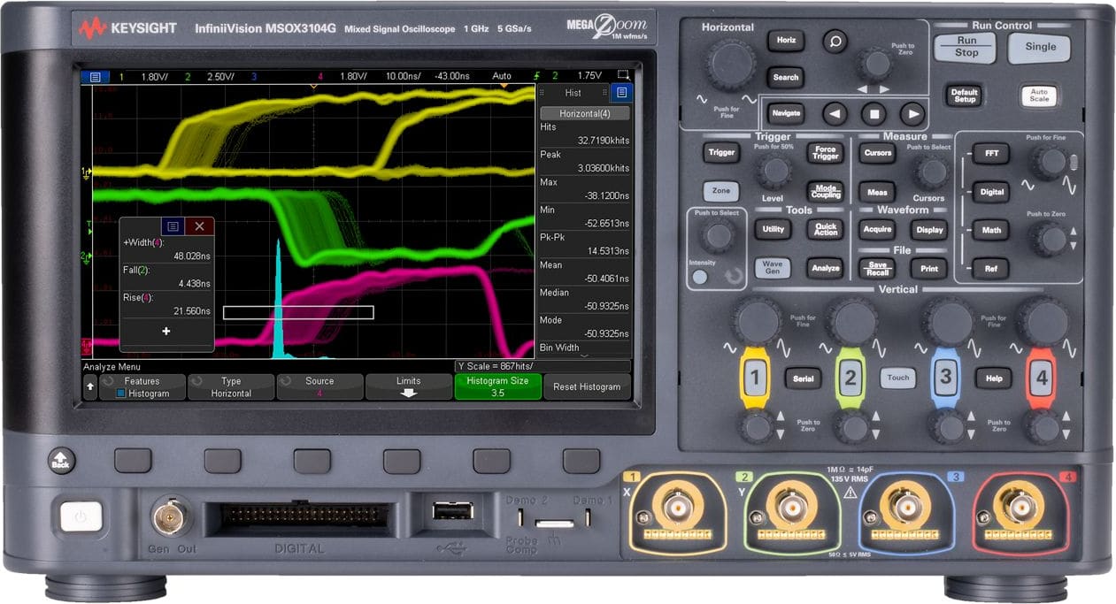 Keysight DSOX3034G - Digital Oscilloscope (350 MHz / 4 Channels)