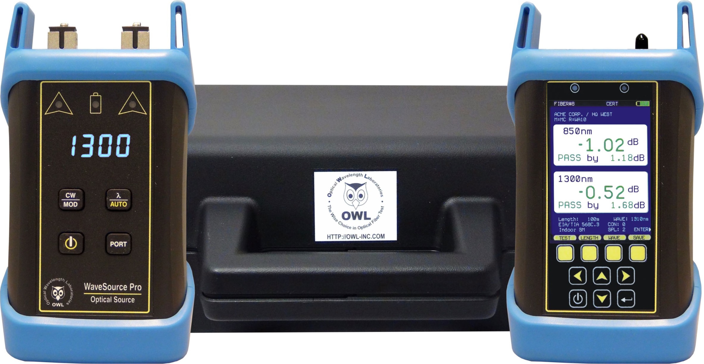 OWL KF7MS - Fiber OWL 7 Lite, Quad-Wave Source (Multimode 850/1300nm, Singlemode 1310/1550nm)