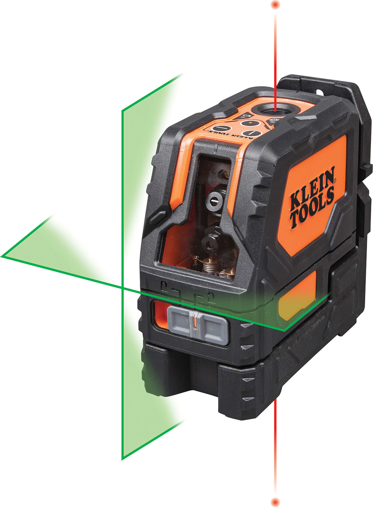 Klein Tools 93LCLG - Laser Level, Self-Leveling Green Cross-Line and Red Plumb Spot